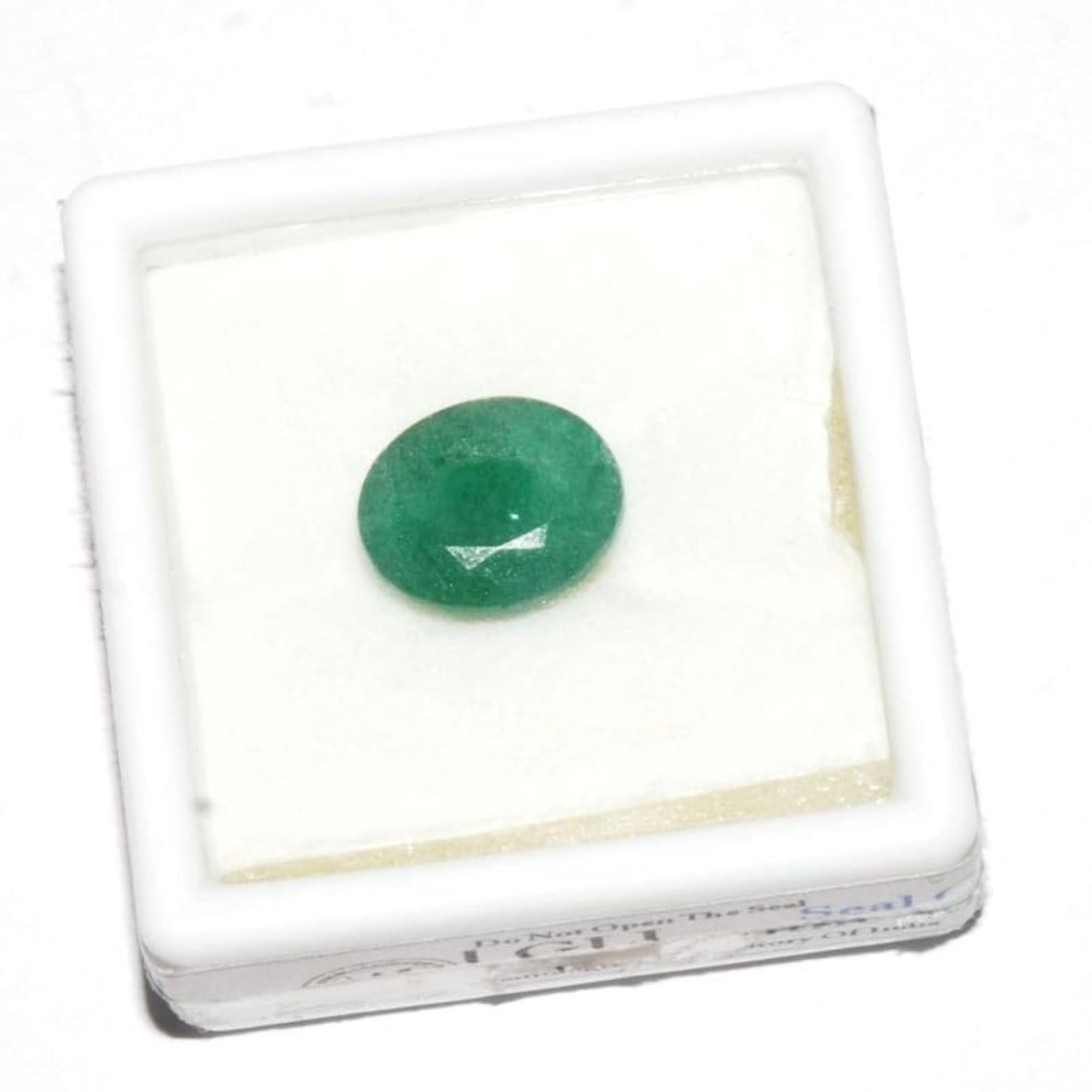 Certified 5.25 Ratti Green Emerald Stone (Panna), Oval Shape